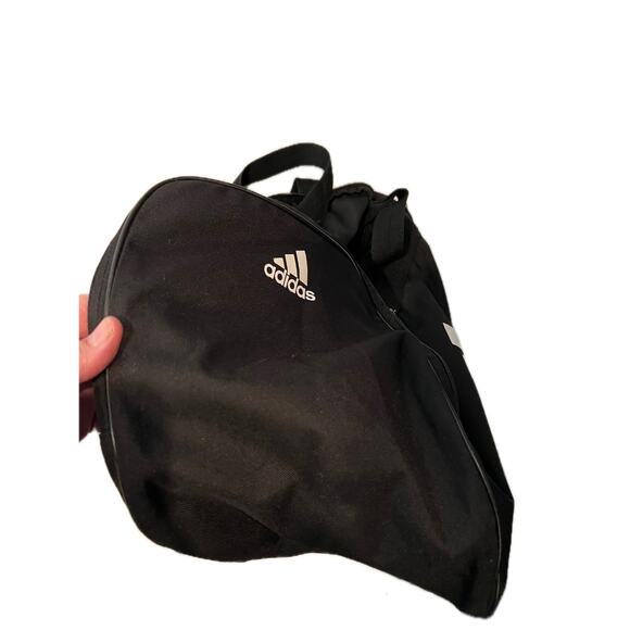 Adidas Faux Leather Medium 18"x12"x10" Black Duffel Gym Bag - Picture 5 of 6